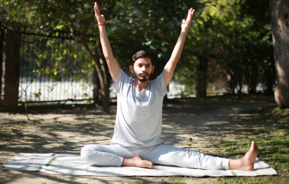 Yoga students performing During 300 Hour Training